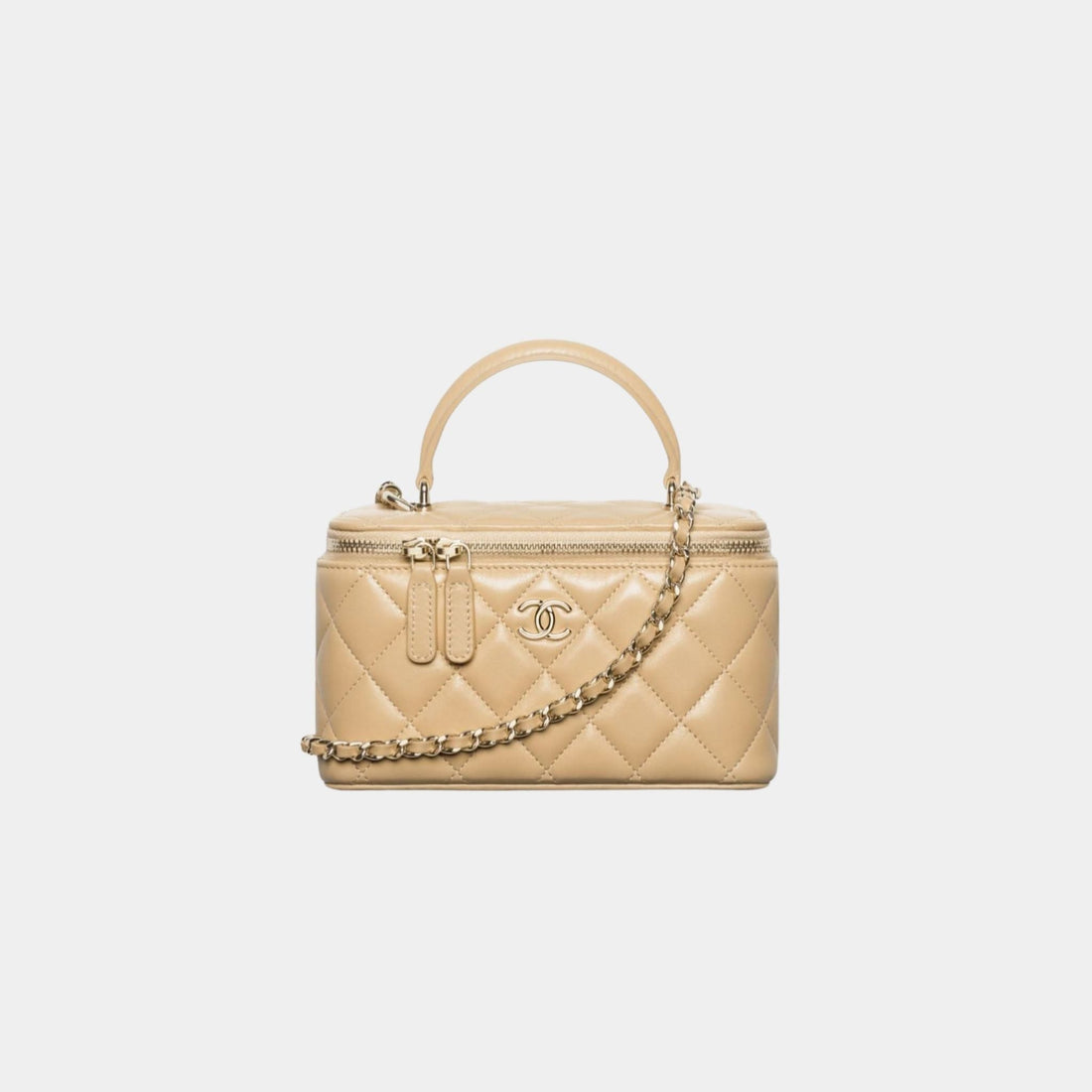 Long Vanity With Chain Lambskin