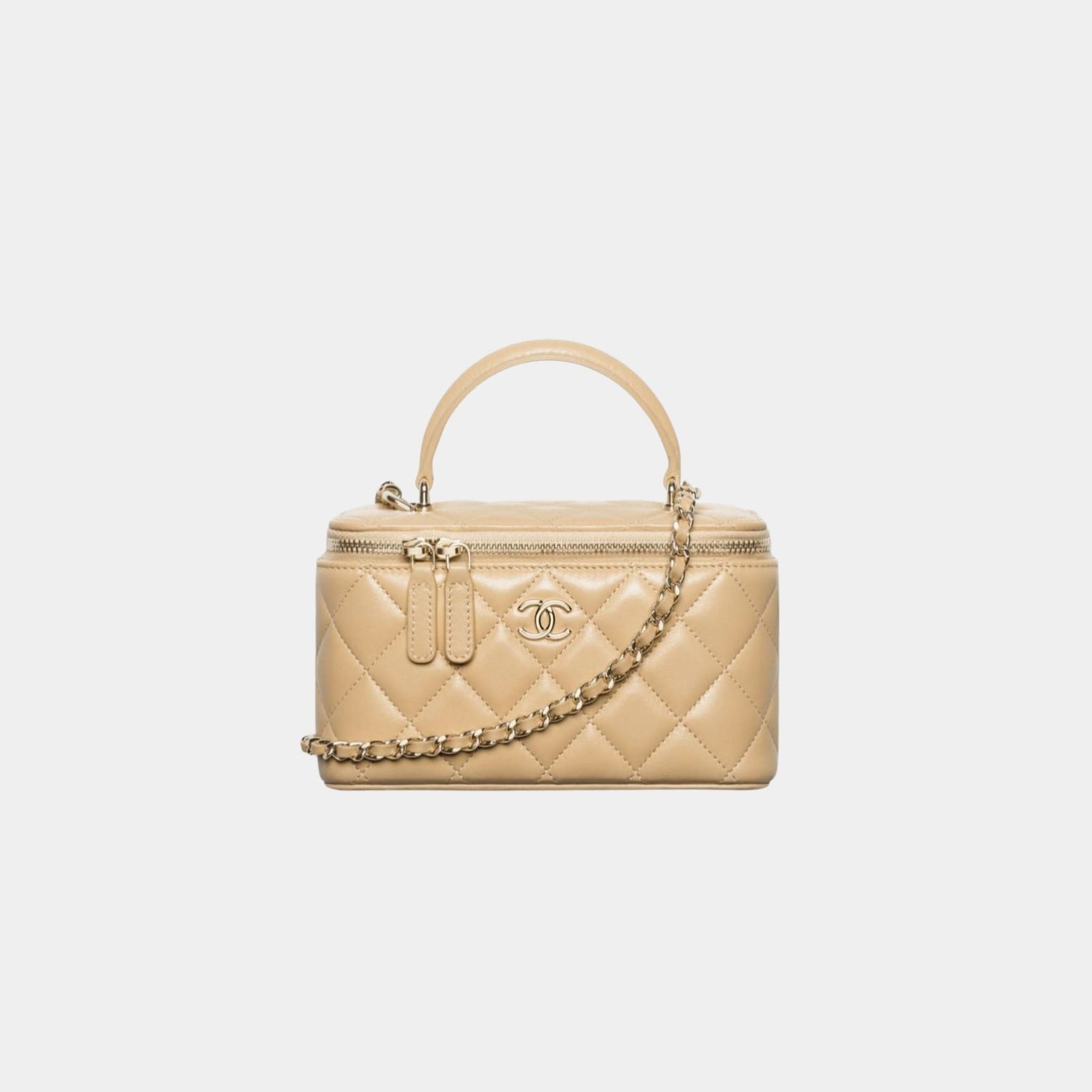 Long Vanity With Chain Lambskin