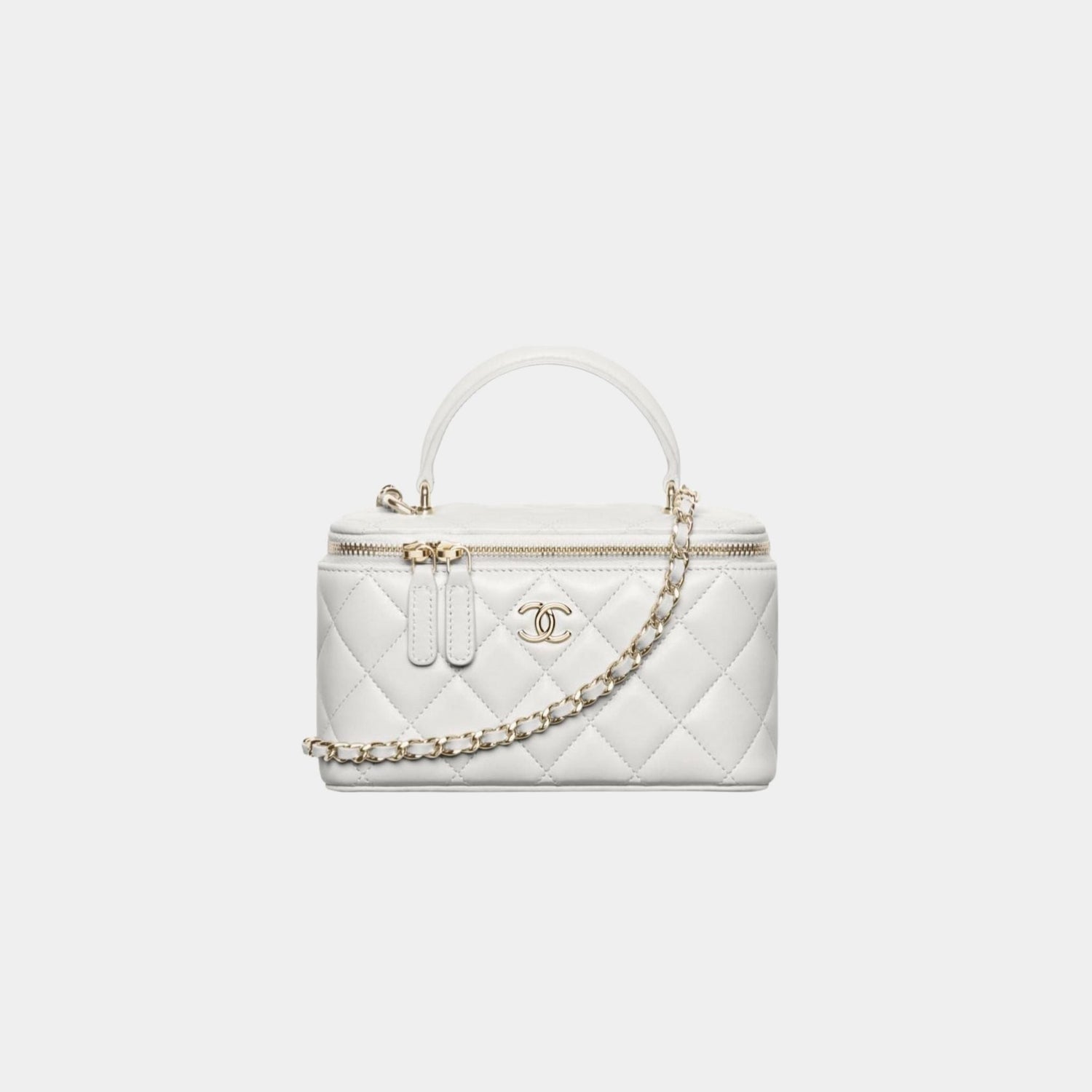 Long Vanity With Chain Lambskin