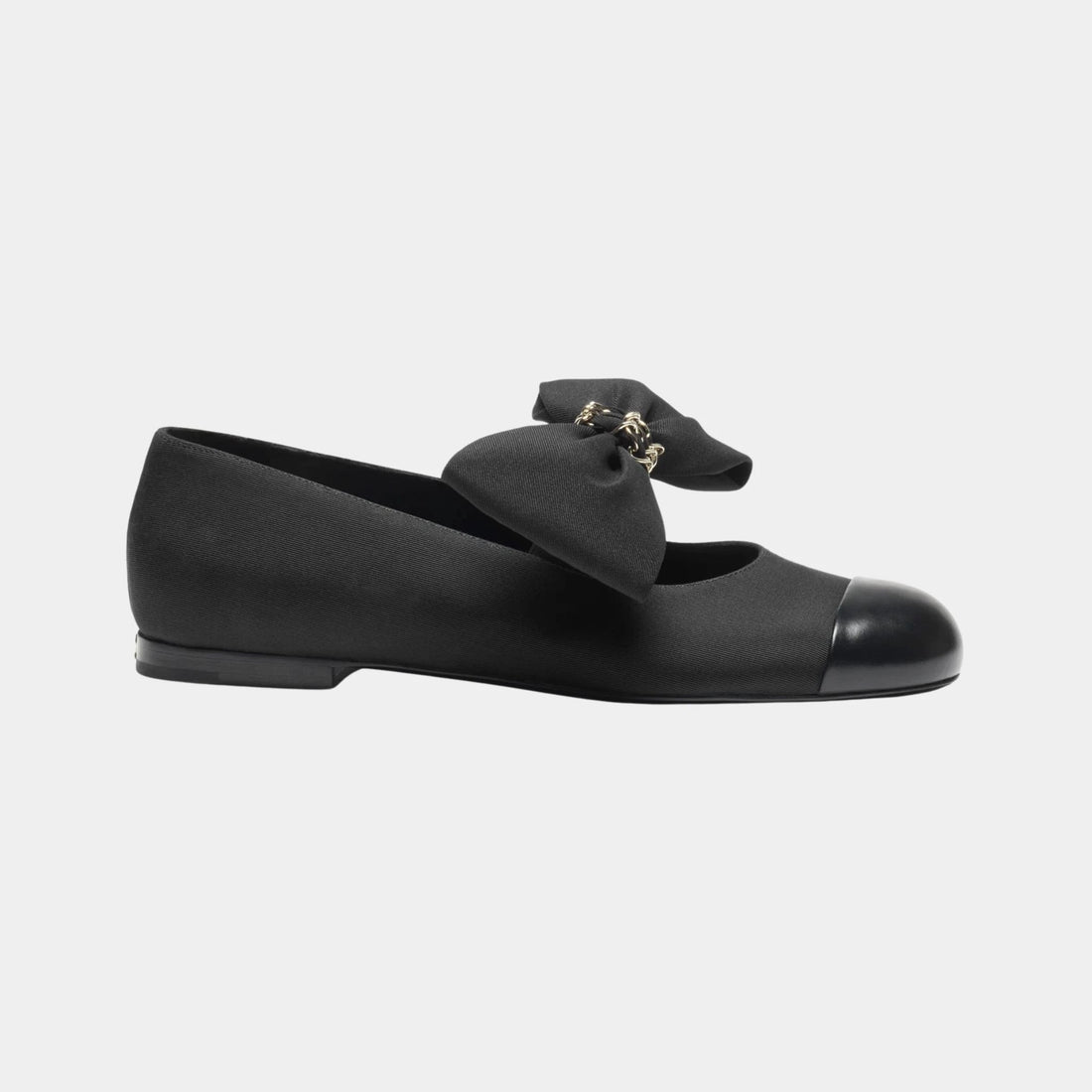 Mary Janes in Grosgrain &amp; Calfskin