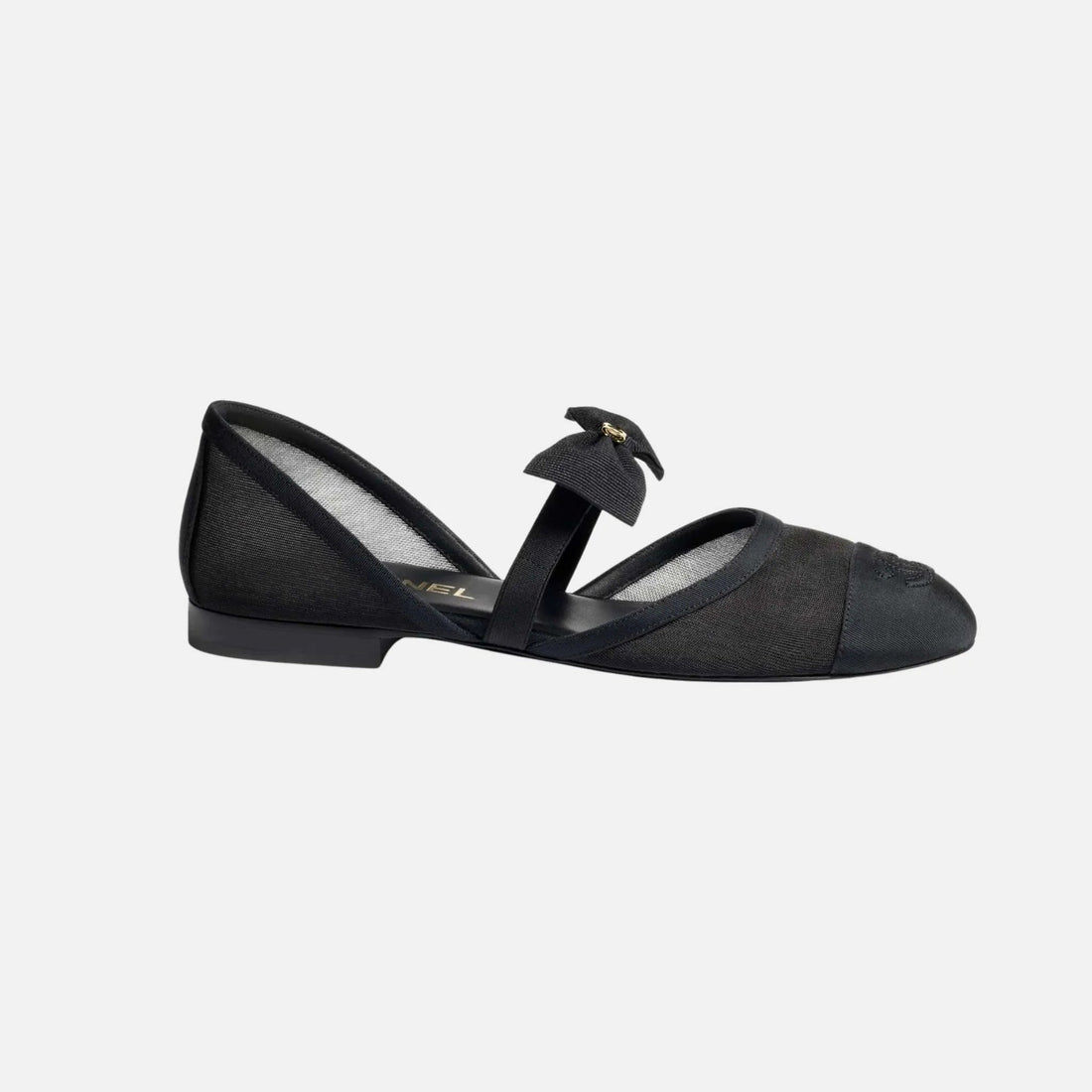 Mary Janes in Mesh and Grosgrain