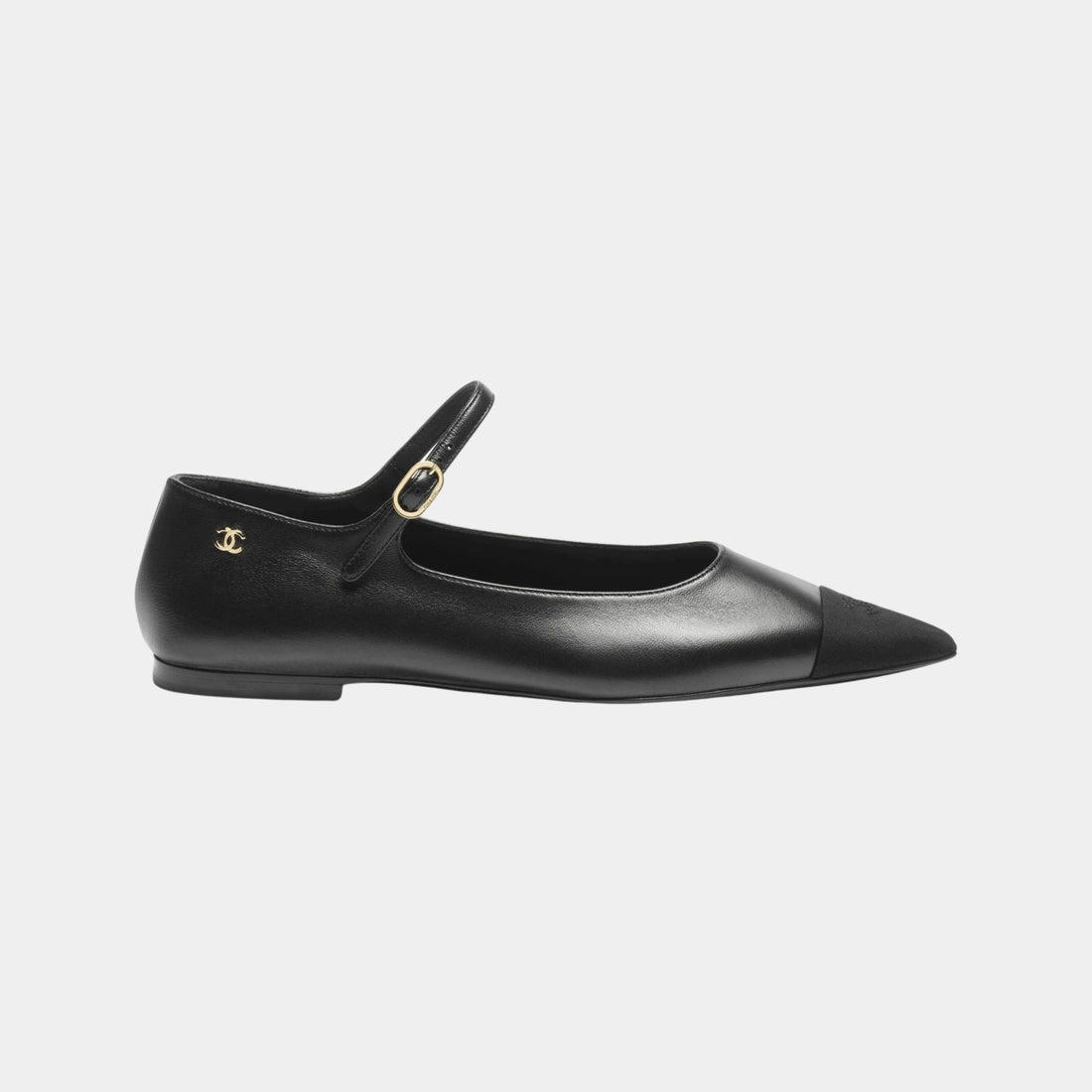 Mary Janes in Lambskin and Grosgrain