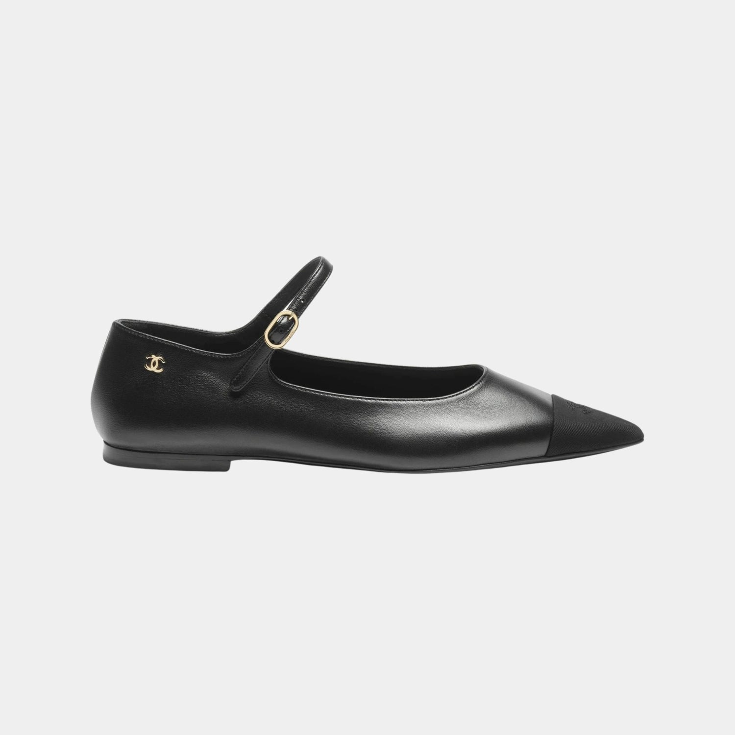 Mary Janes in Lambskin and Grosgrain