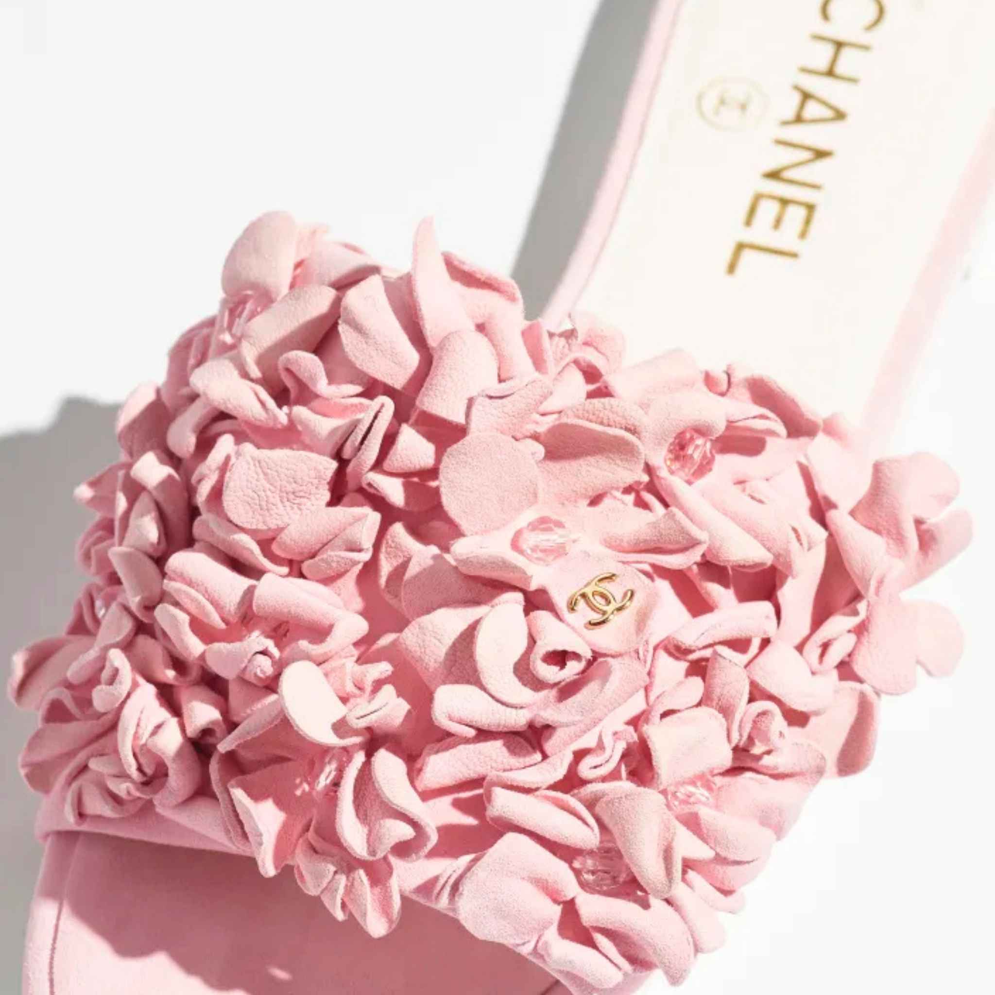 Mules Suede Kidskin Strass