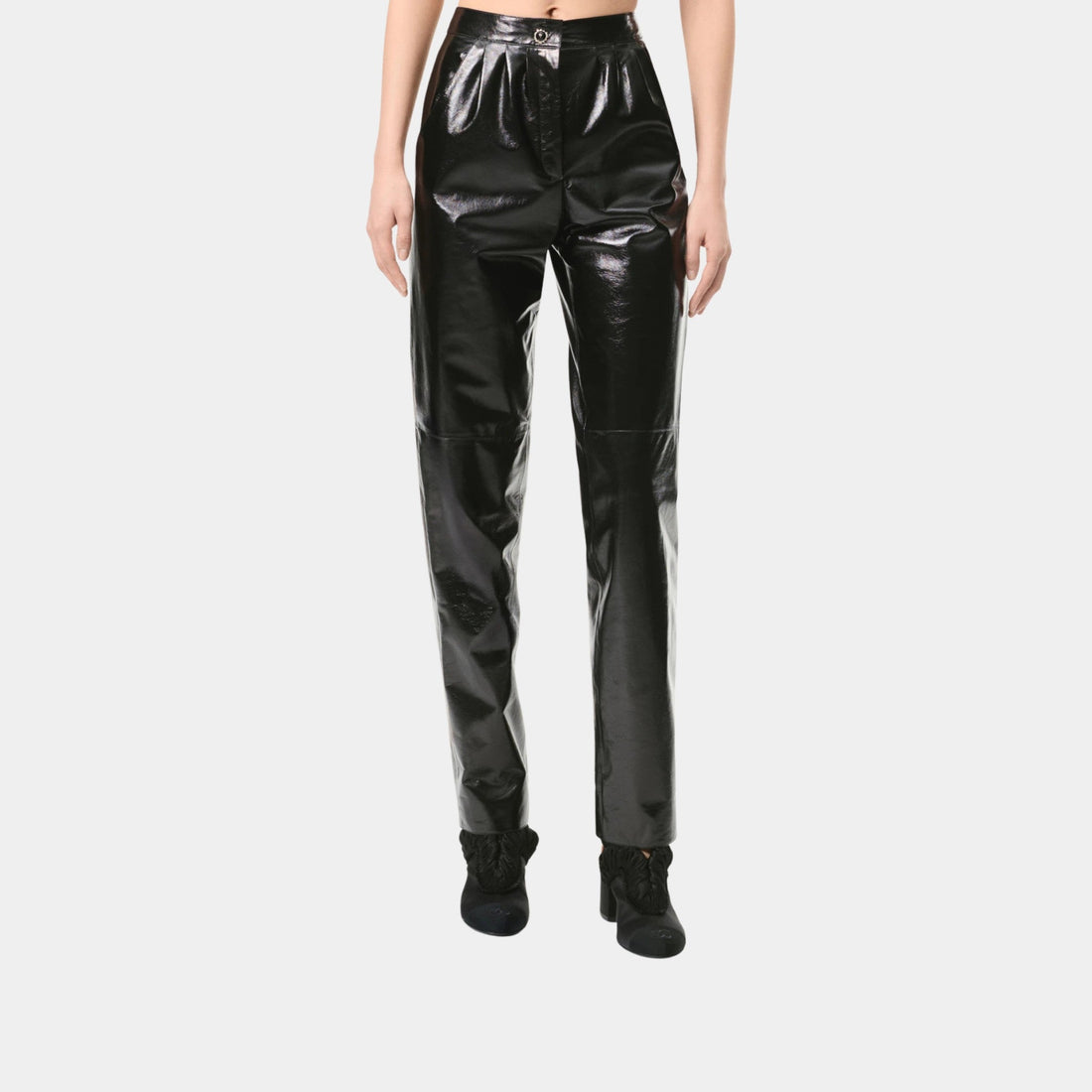 Pants in Black Lambskin