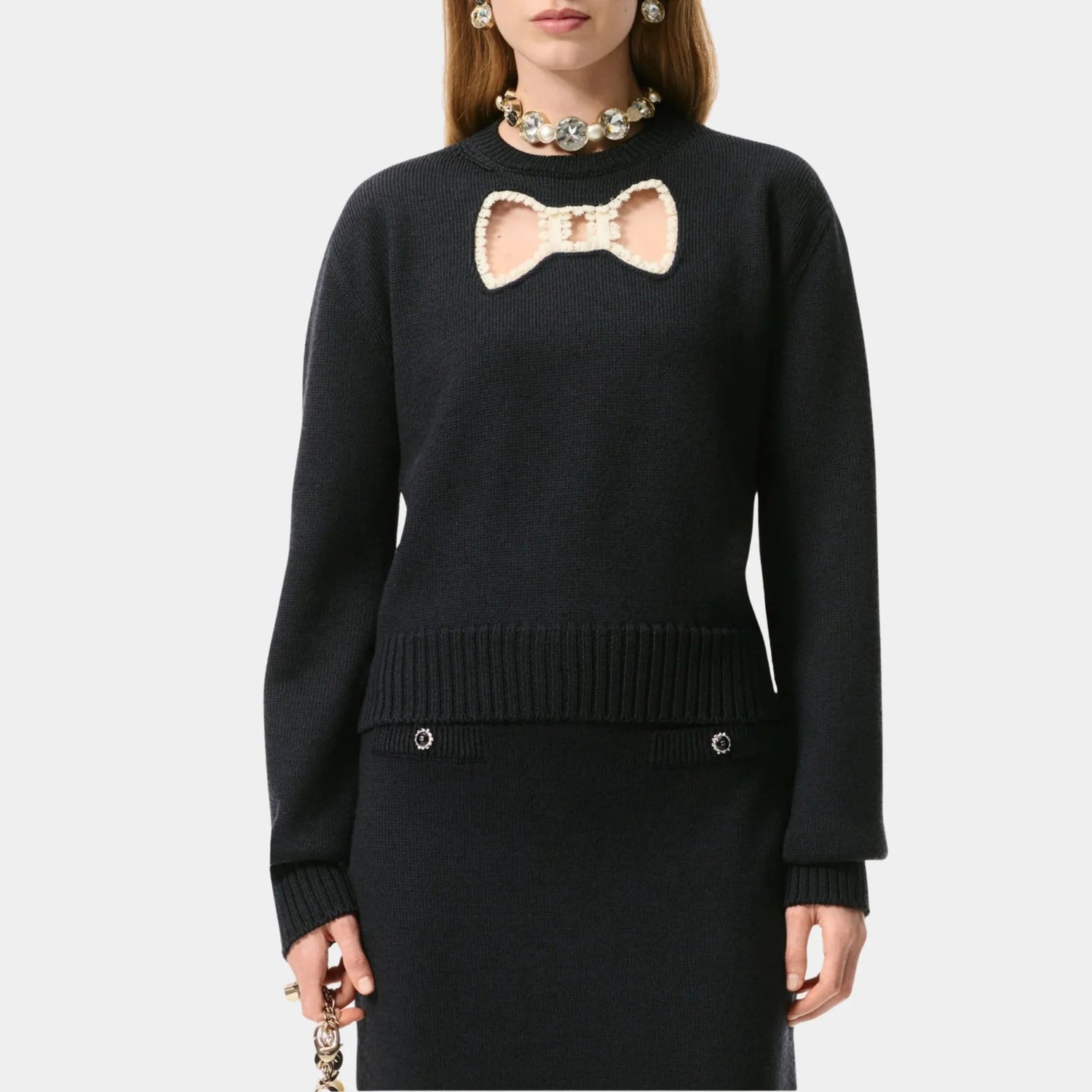 Pullover in Silk and Wool