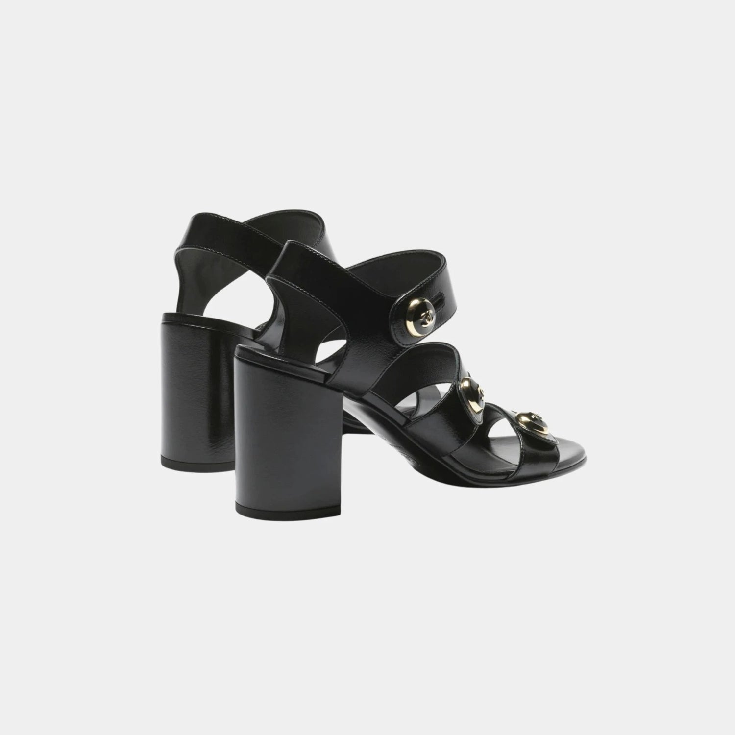 Sandals in Shiny Calf