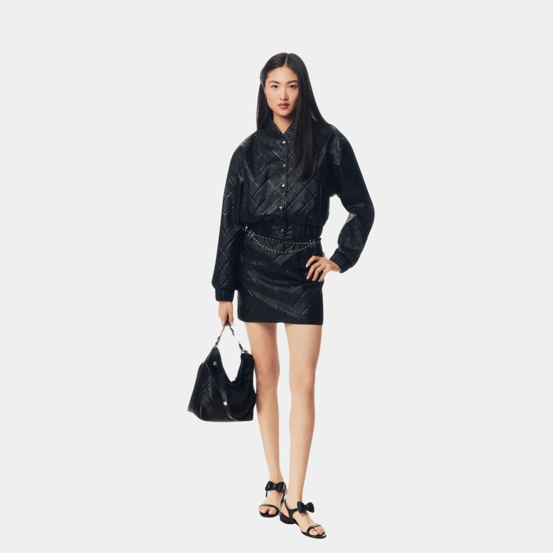 Skirt Lambskin Black