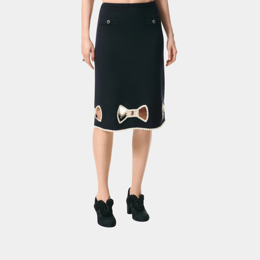 Skirt in Silk and Wool