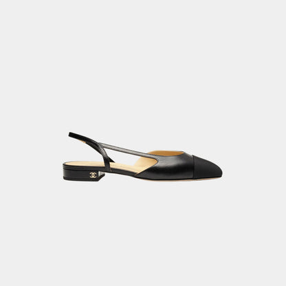 Slingback Goatskin and Grosgrain