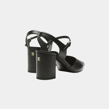 Slingback in Lambskin and Grosgrain