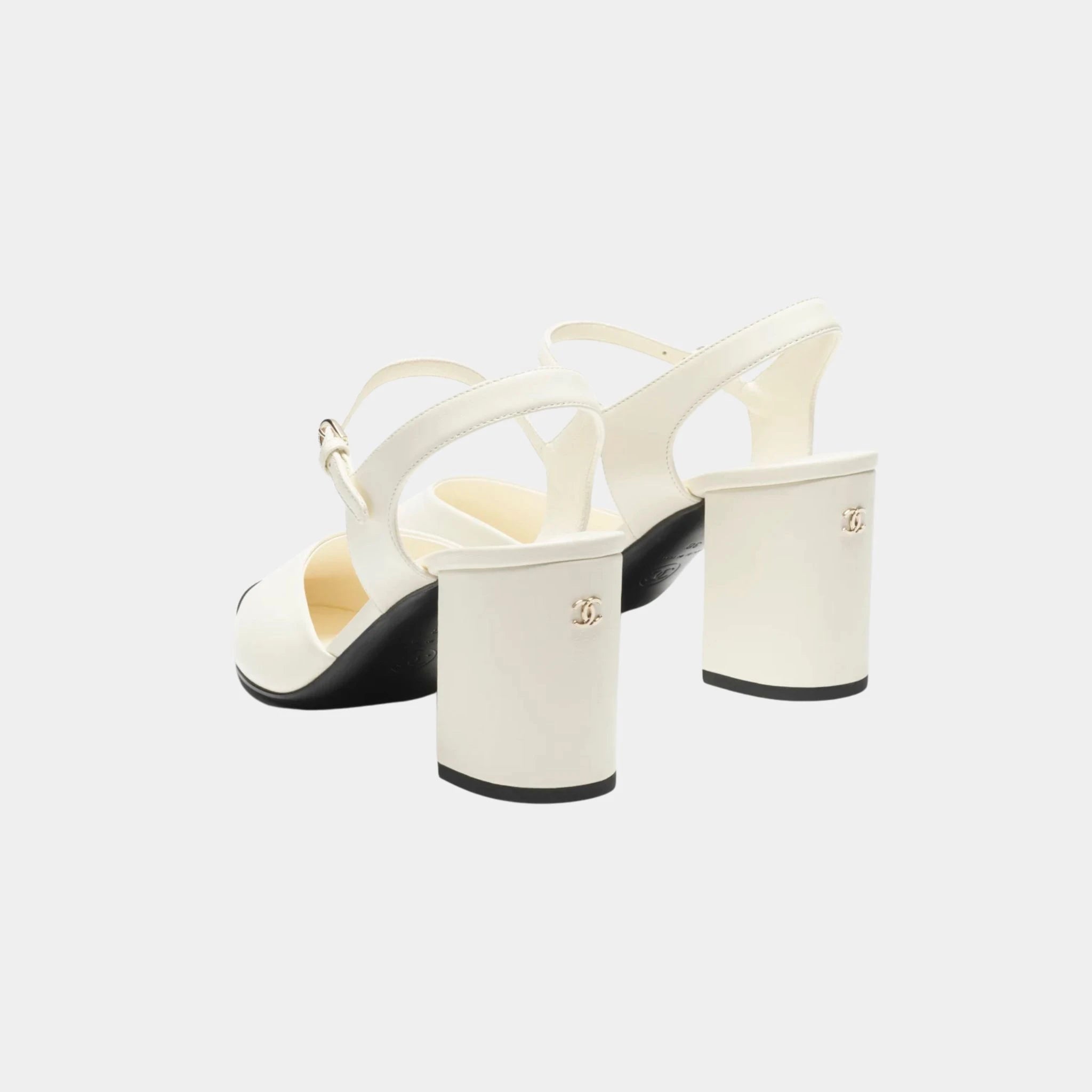 Slingback in Lambskin and Grosgrain