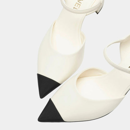 Slingback in Lambskin and Grosgrain