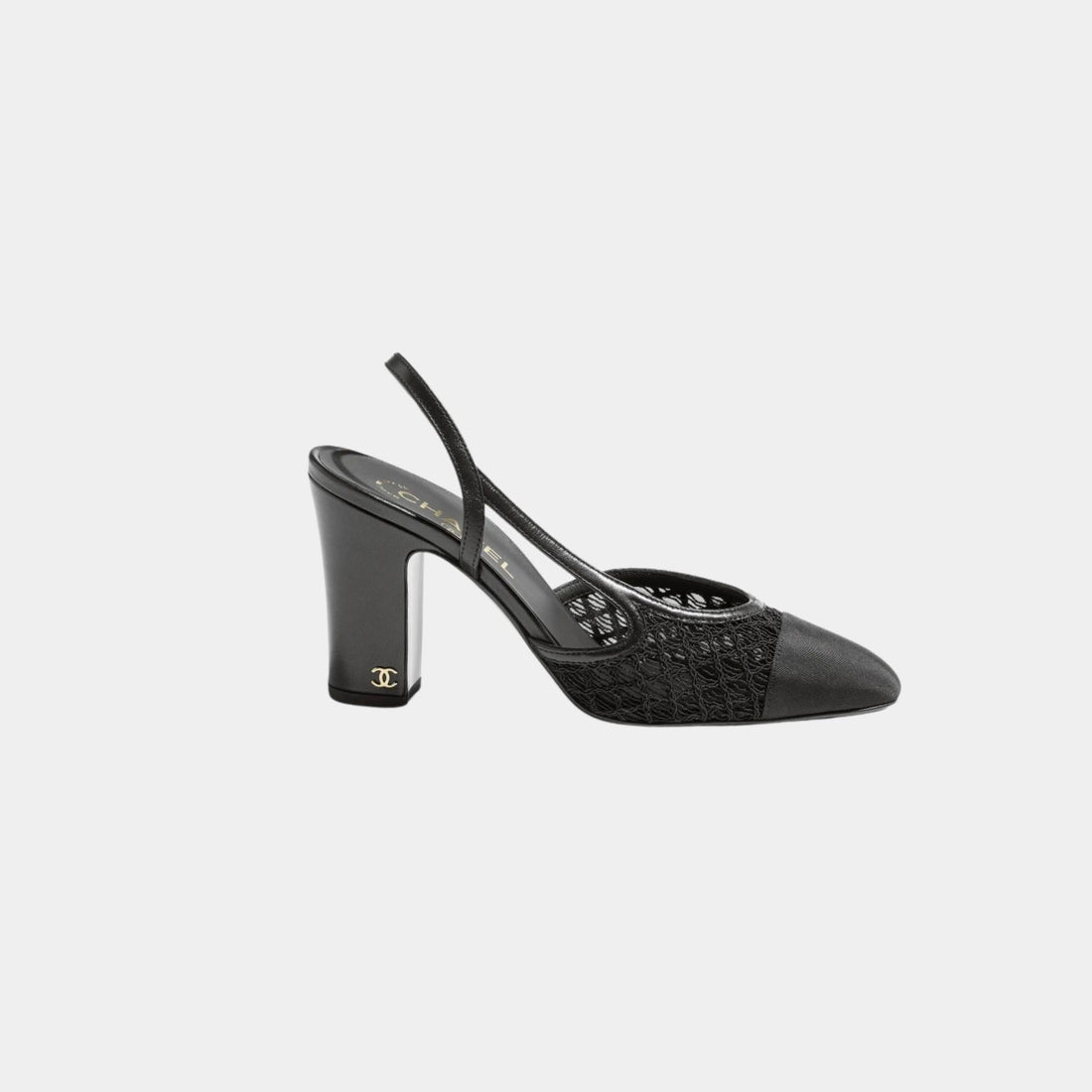 Slingbacks In Embroidery and Grosgrain