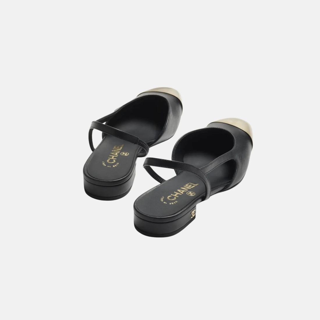 Slingbacks in Calfskin and Metal