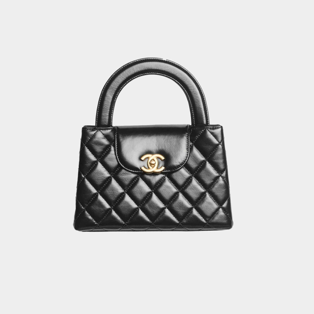Small Cabas Black Calfskin
