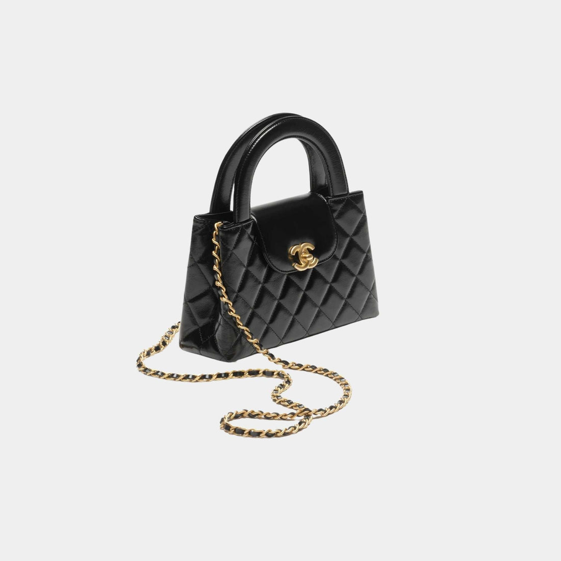 Small Cabas Black Calfskin