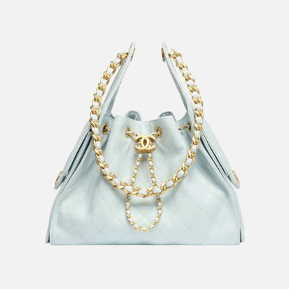 Small Chanel 25 Bag in Light Blue Calfskin – FW 2025/26