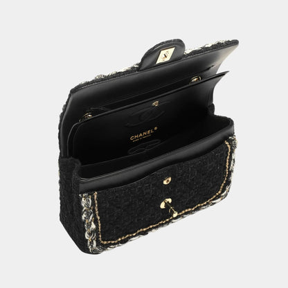 Small Classic Bag Tweed &amp; Gold Metal