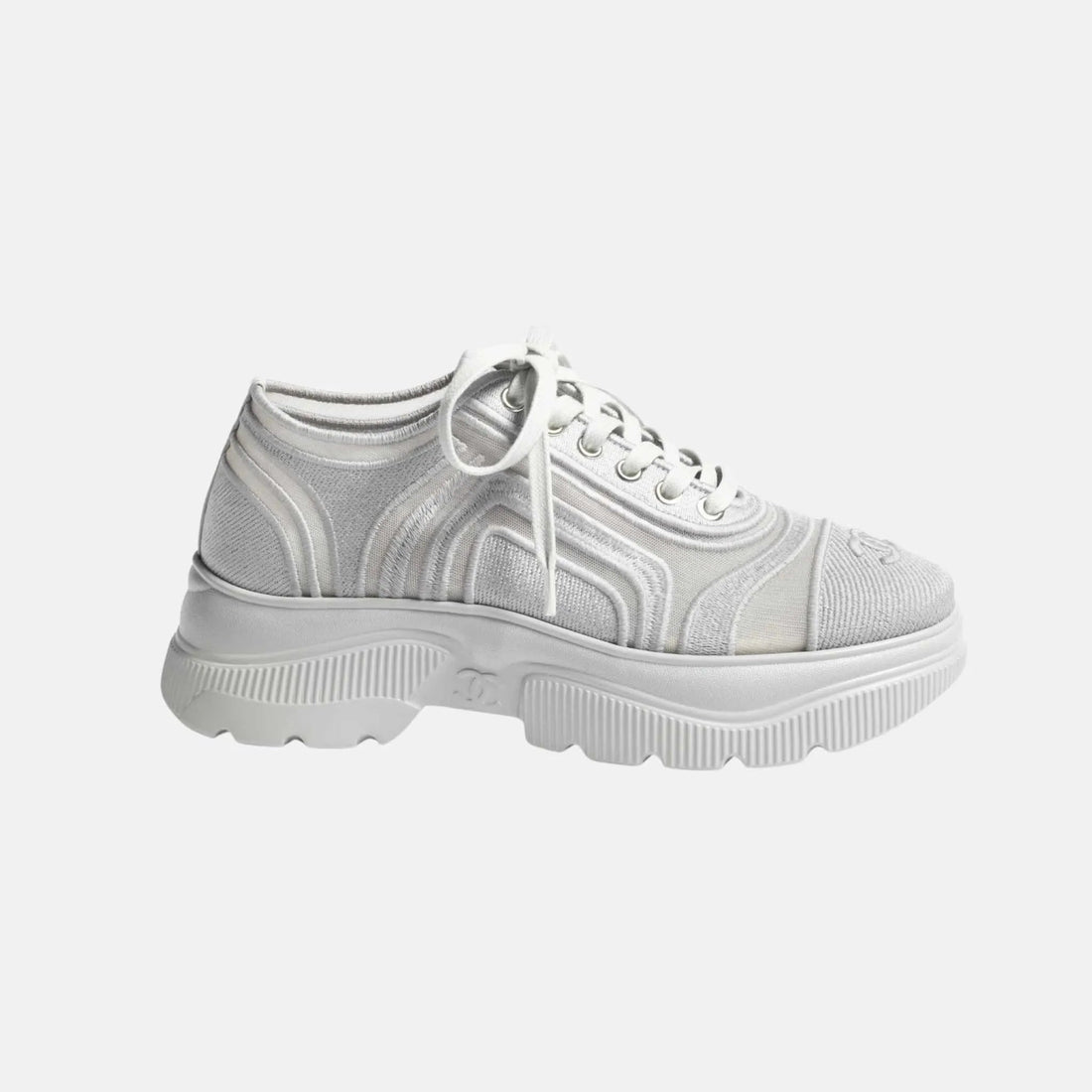 Sneakers in Mesh and Mixed Fibers