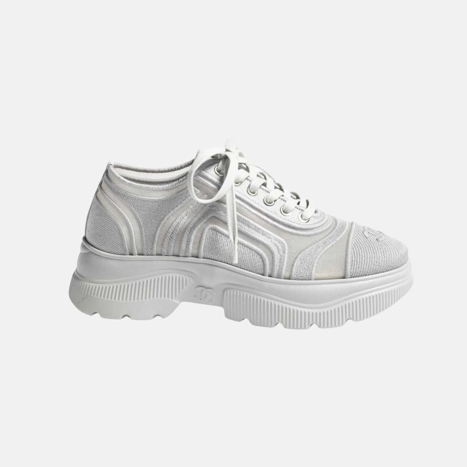 Sneakers in Mesh and Mixed Fibers