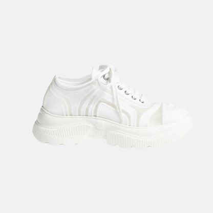 Sneakers in Mesh and Mixed Fibers