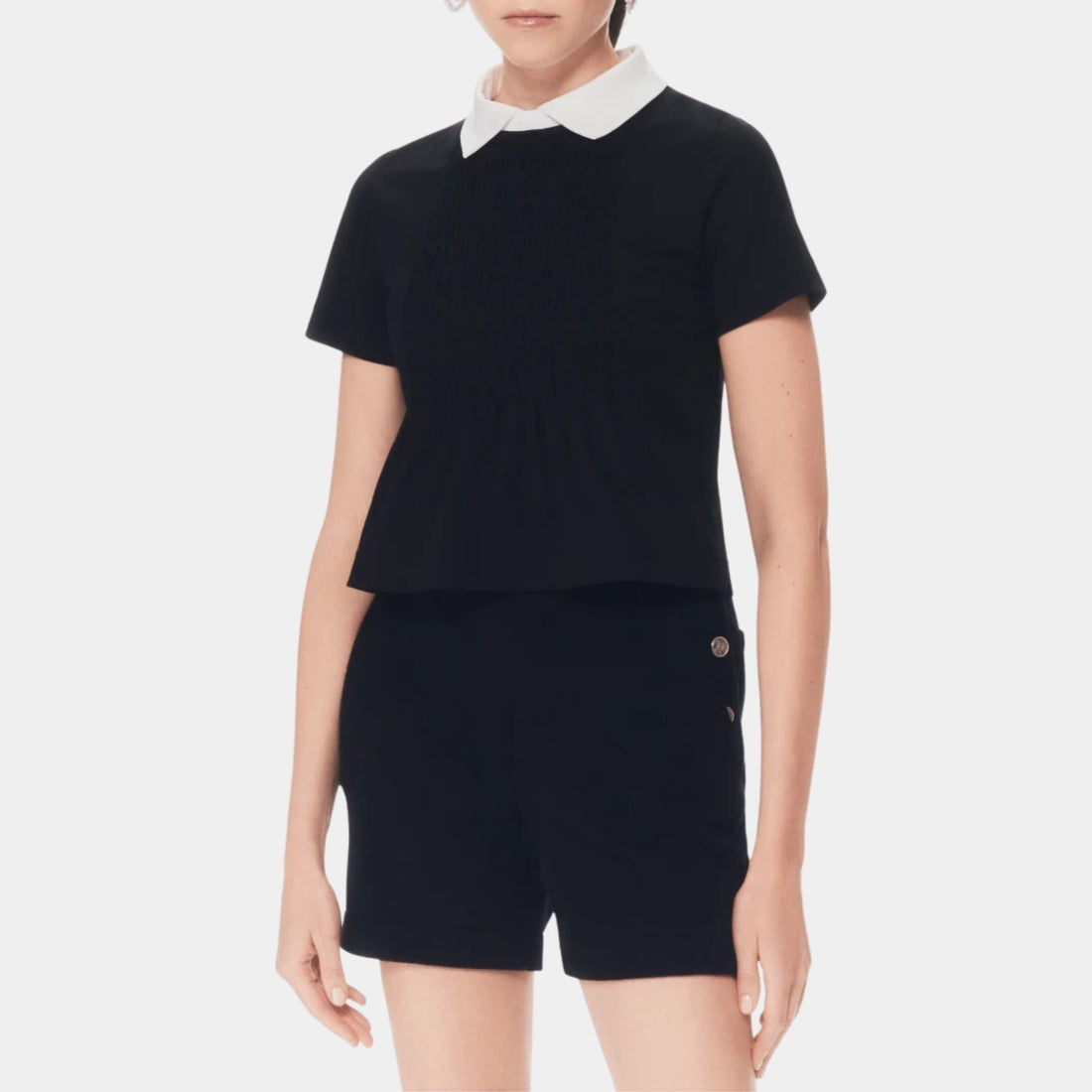 T-Shirt Cotton Black and White