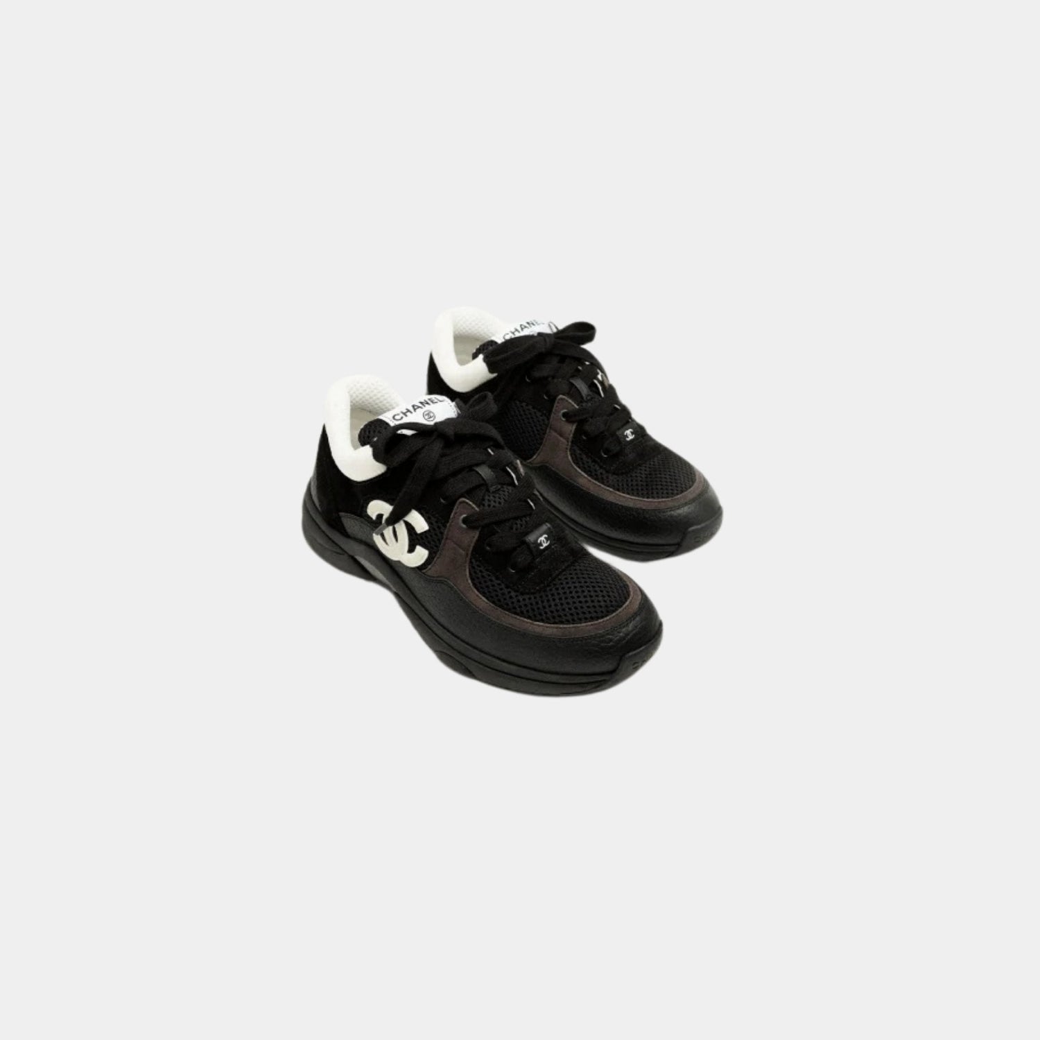 Trainers In Mesh Suede And Grained Calfskin