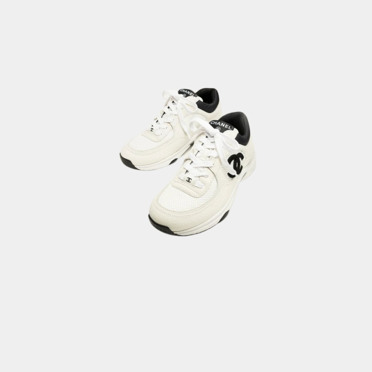 Trainers In Mesh Suede And Grained Calfskin