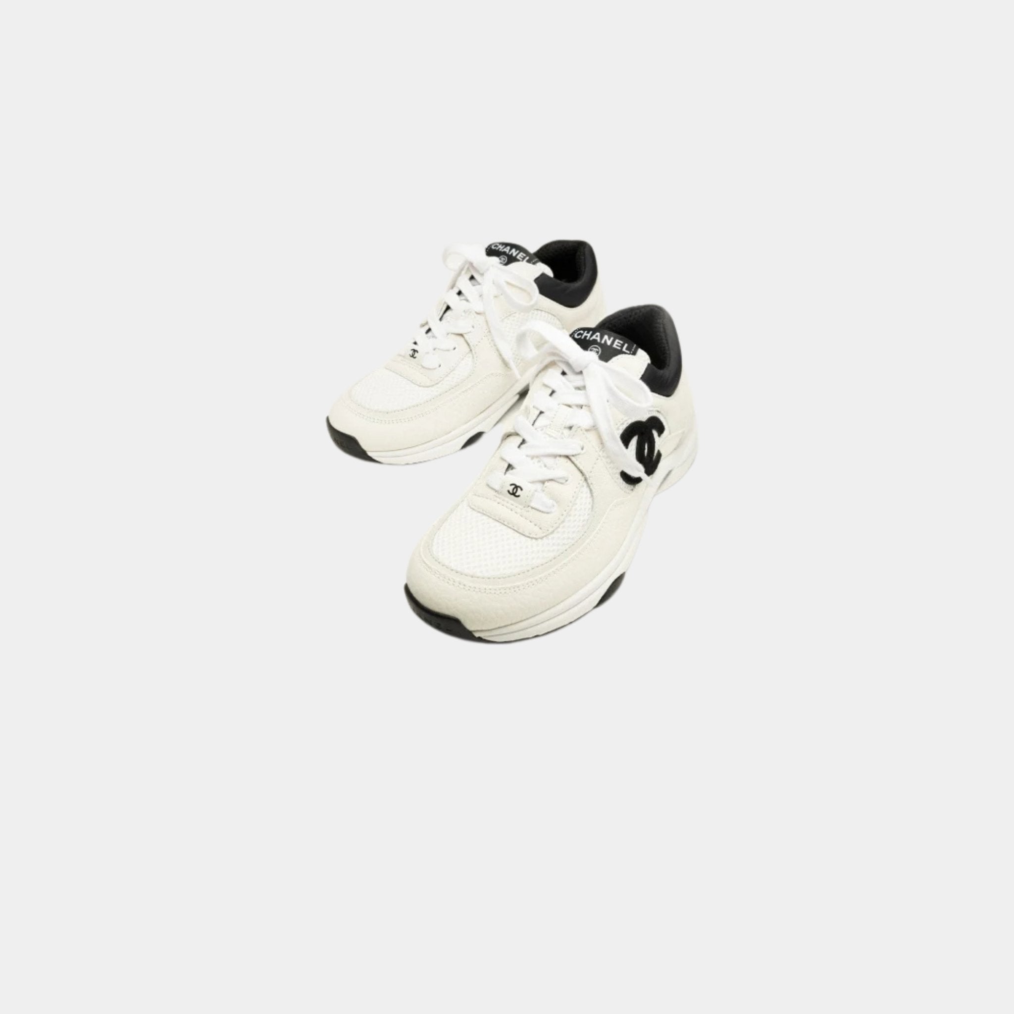 Trainers In Mesh Suede And Grained Calfskin