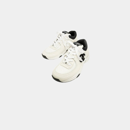 Trainers In Mesh Suede And Grained Calfskin