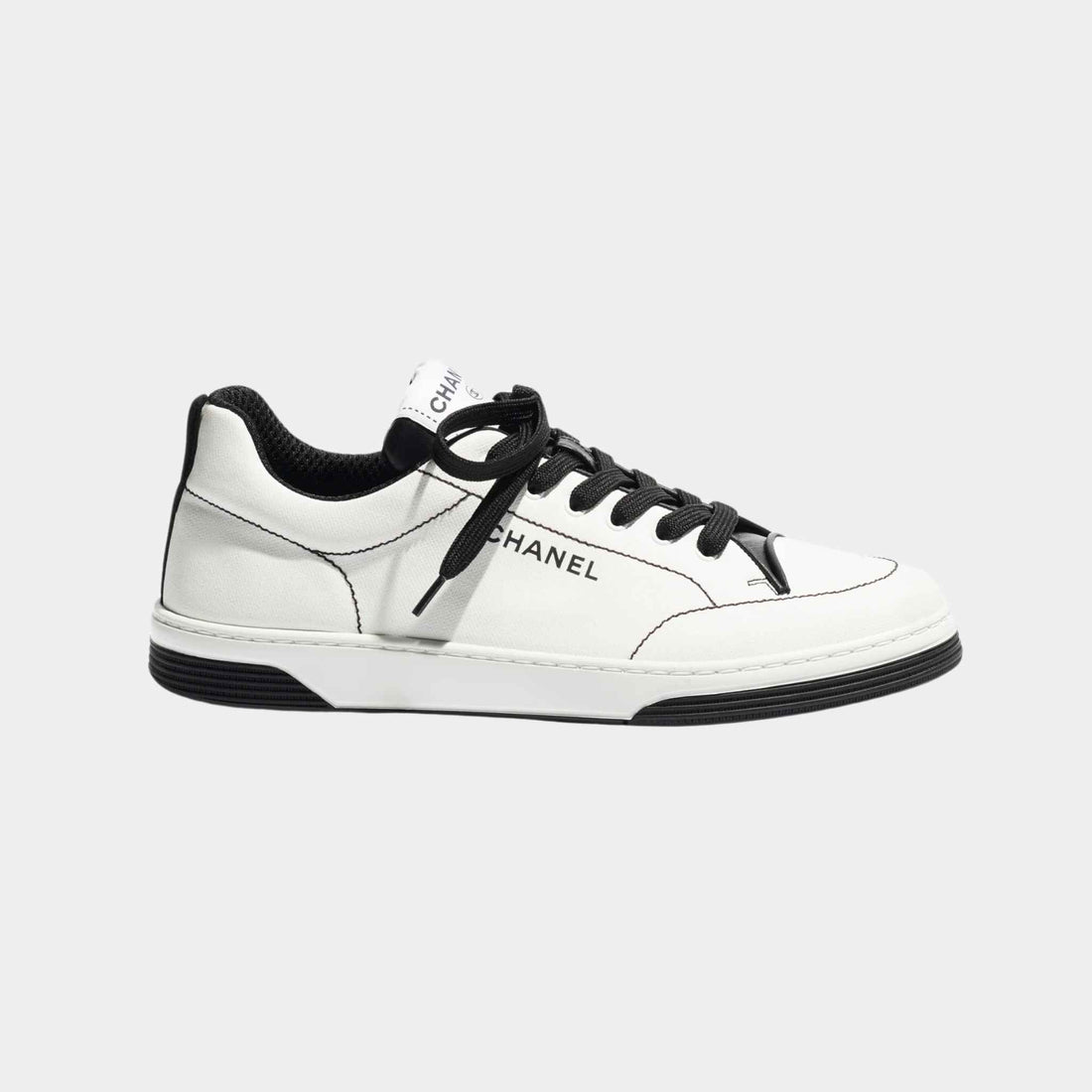 Trainers Sneaker Cotton White And Black