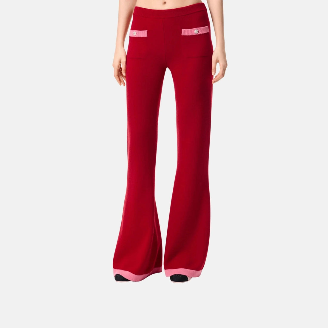 Trousers Cashmere Red And Pink