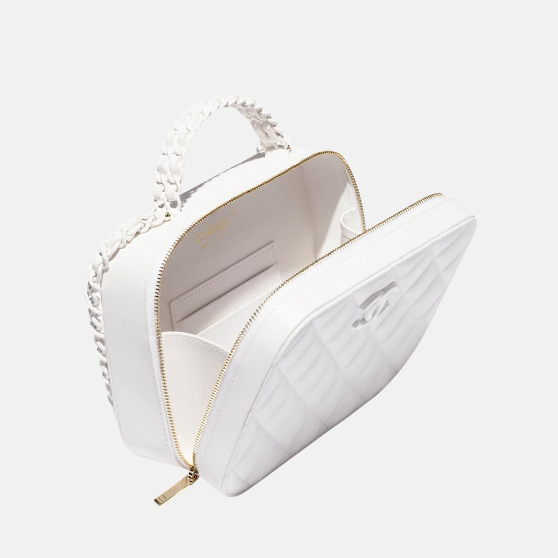Vanity Case In Lambskin &amp; Lacquered Metal