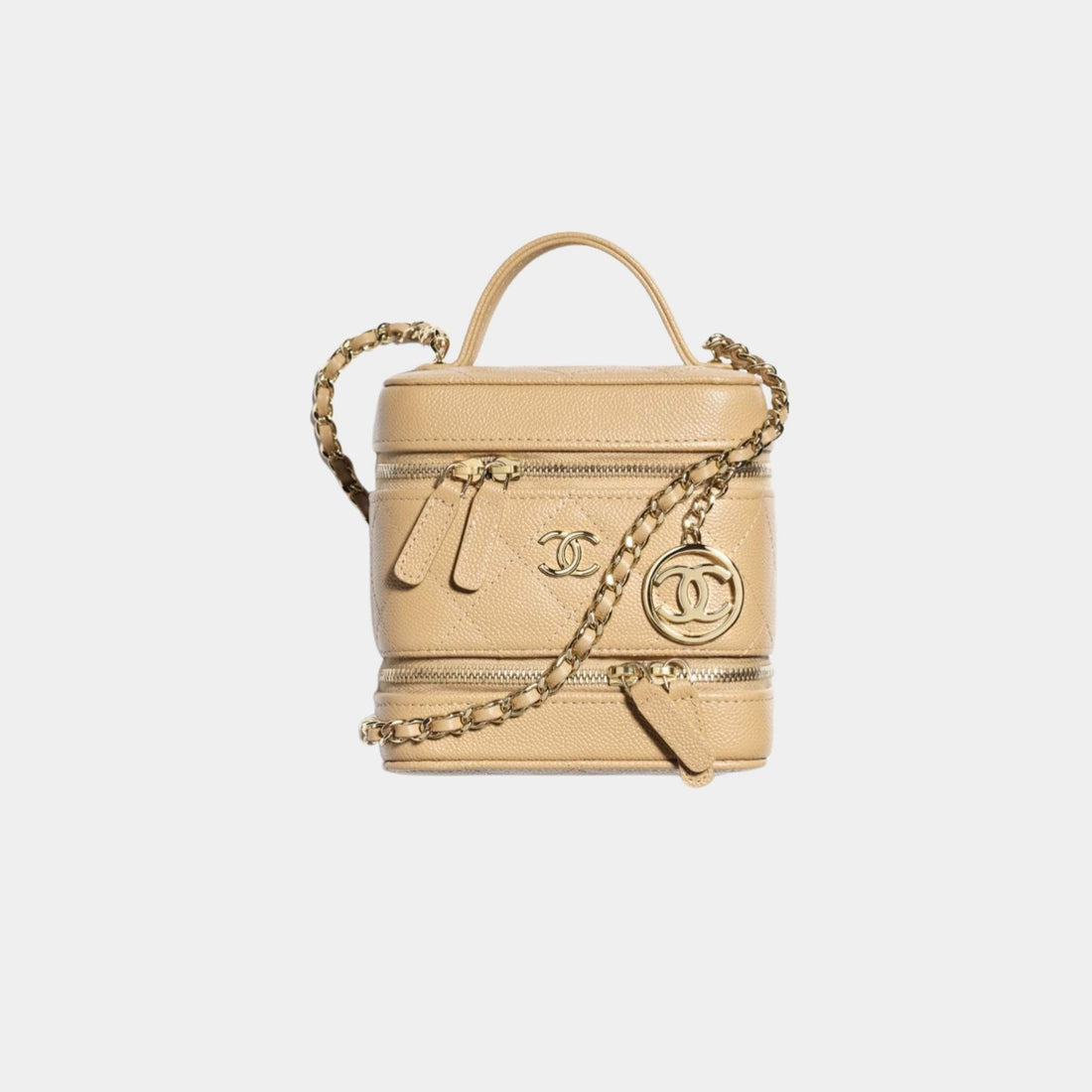 Vanity with Chain in Grained Calfskin