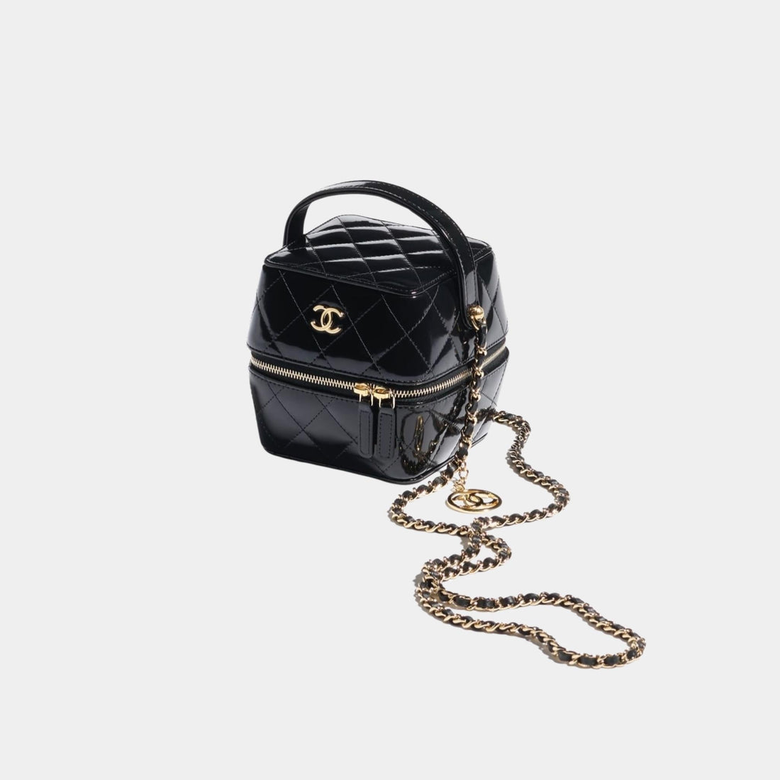 Vanity with Chain in Shiny Calfskin