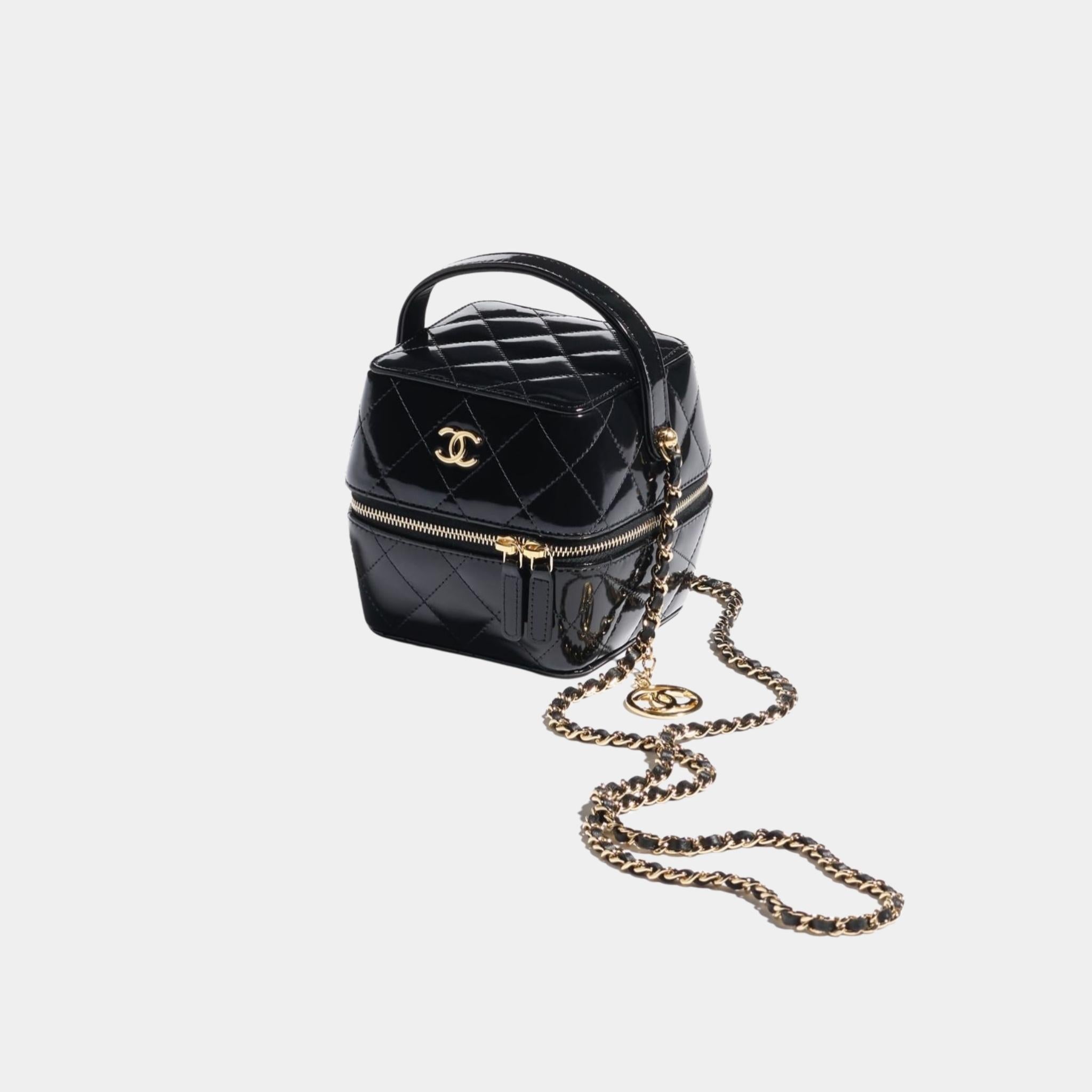 Vanity with Chain in Shiny Calfskin