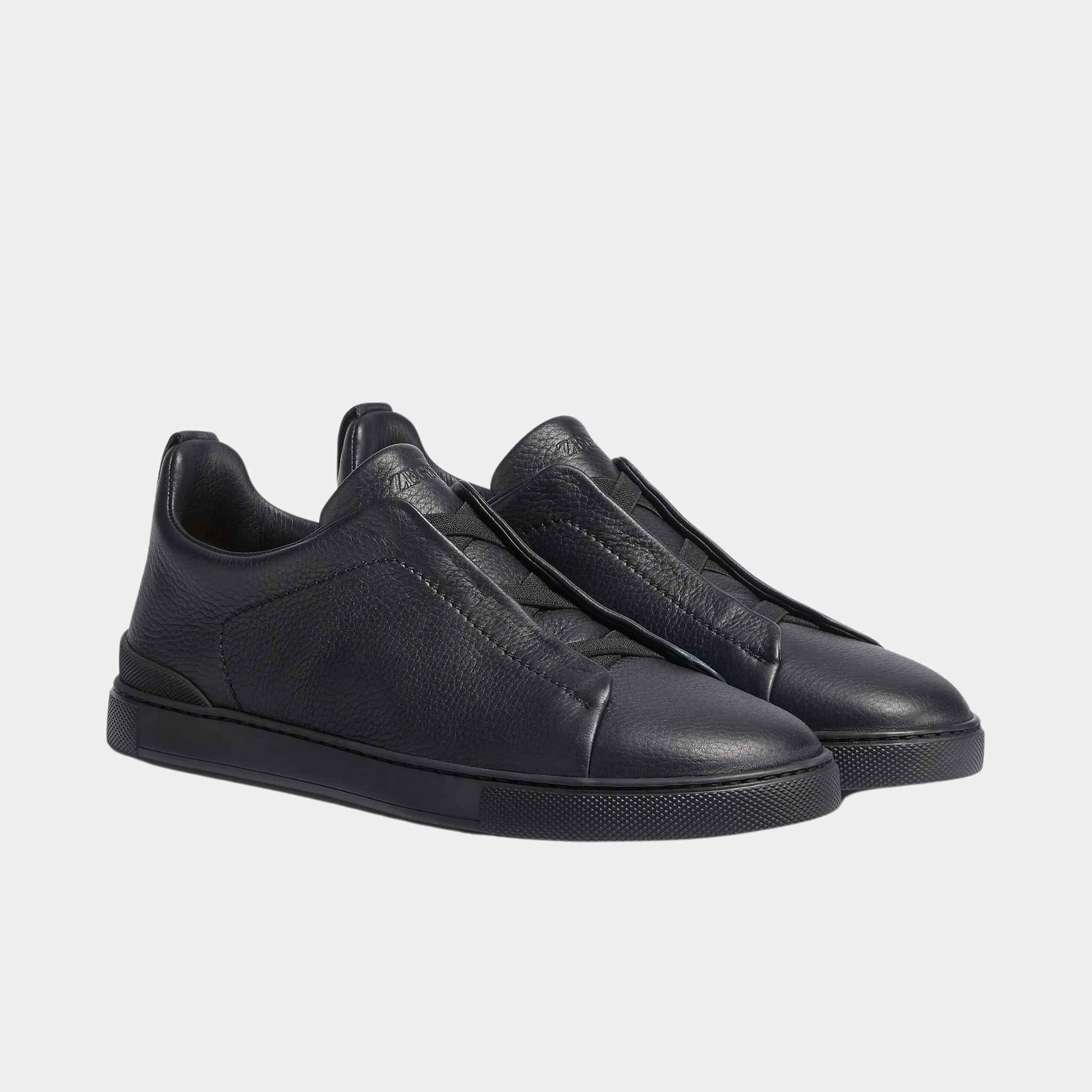 Deerskin Triple Stitch Sneakers