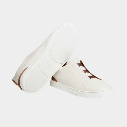 Deerskin Triple Stitch Sneakers