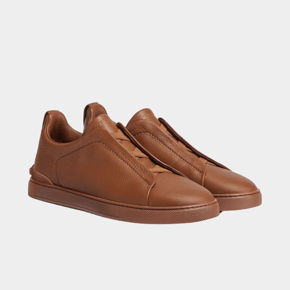 Deerskin Triple Stitch Sneakers