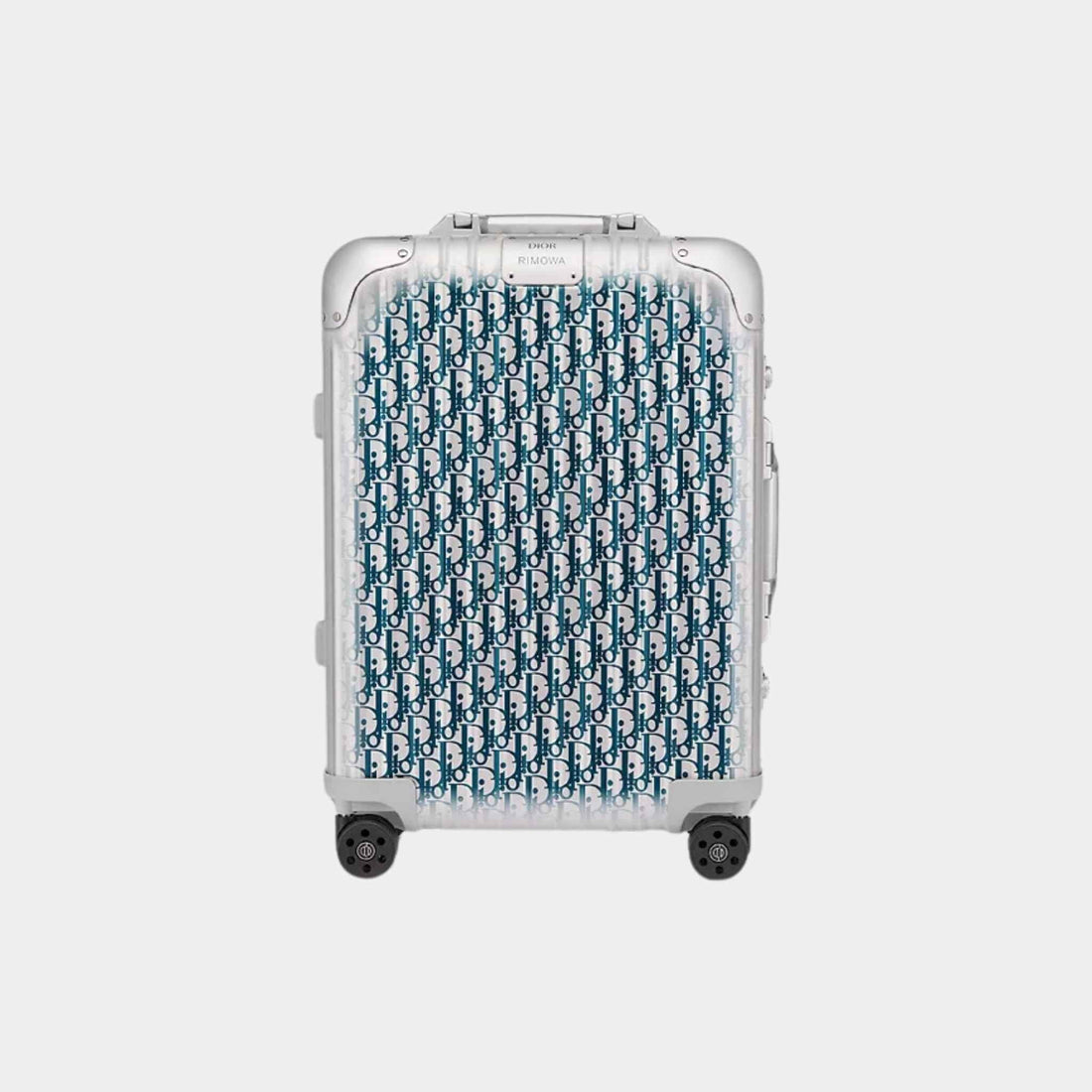 DIOR x RIMOWA Gradient Blue Oblique Aluminum Carry-On