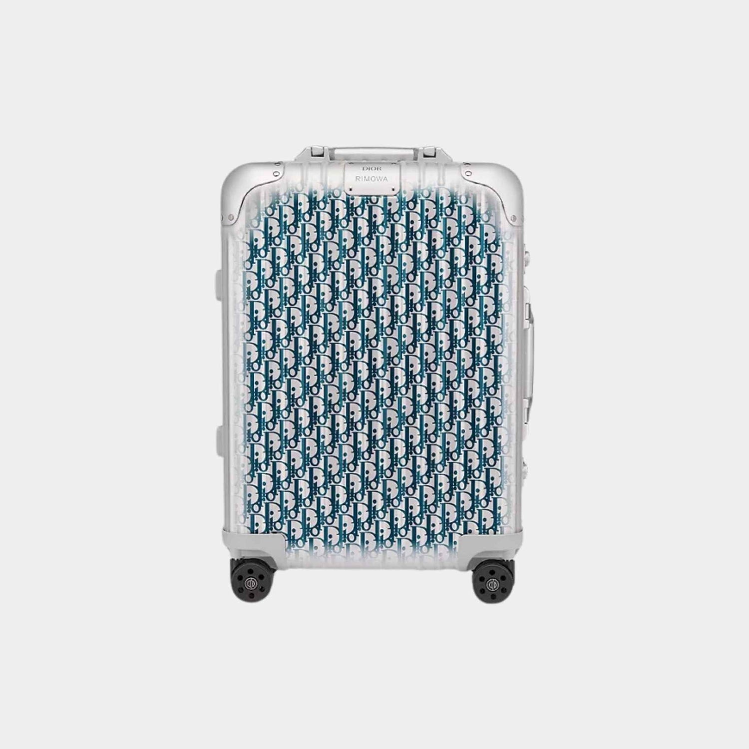 DIOR x RIMOWA Gradient Blue Oblique Aluminum Carry-On