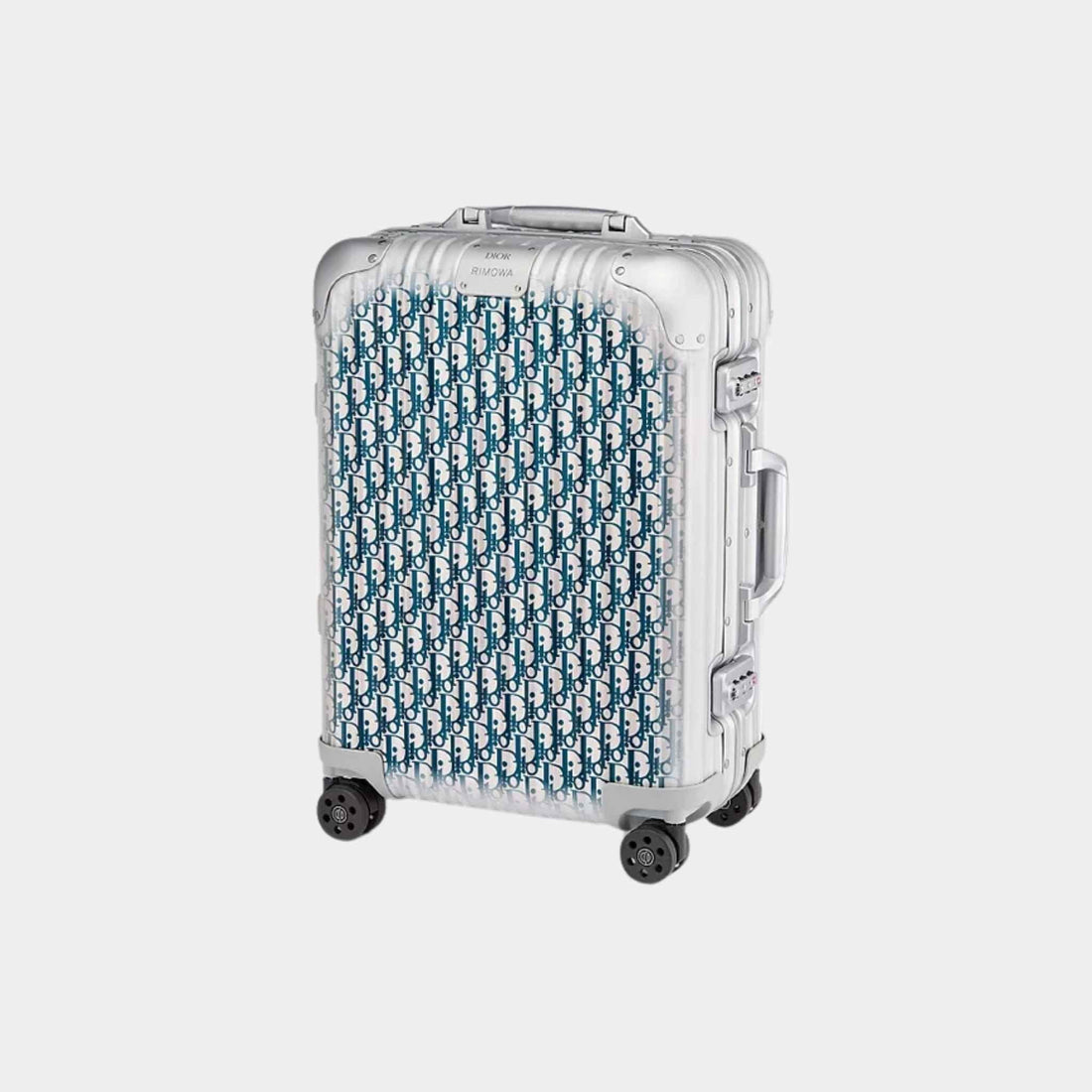 DIOR x RIMOWA Gradient Blue Oblique Aluminum Carry-On