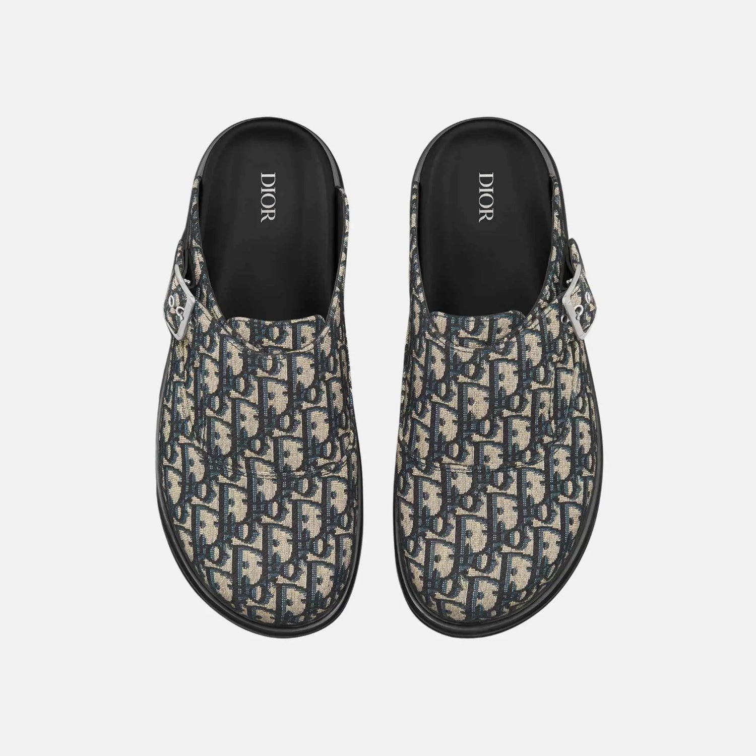 Aqua Mule In Dior Oblique Jacquard