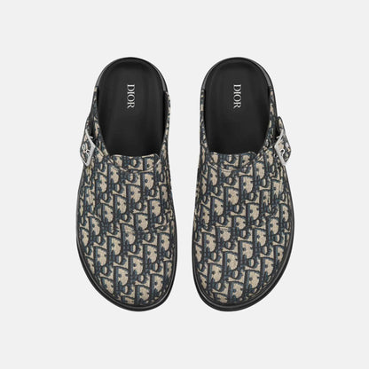 Aqua Mule In Dior Oblique Jacquard
