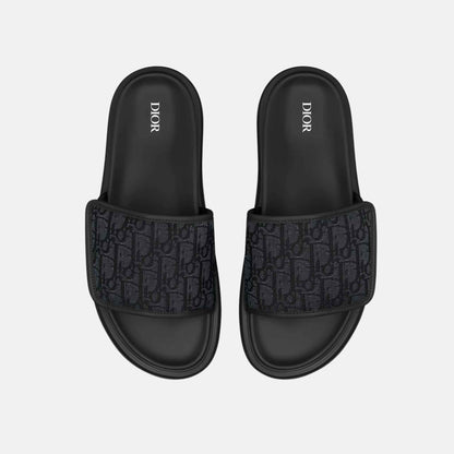 Aqua Sandal In Dior Oblique Jacquard