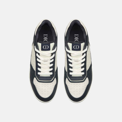 B27 Uptown Low Top Sneaker In Grained Calfskin With Gravity Leather