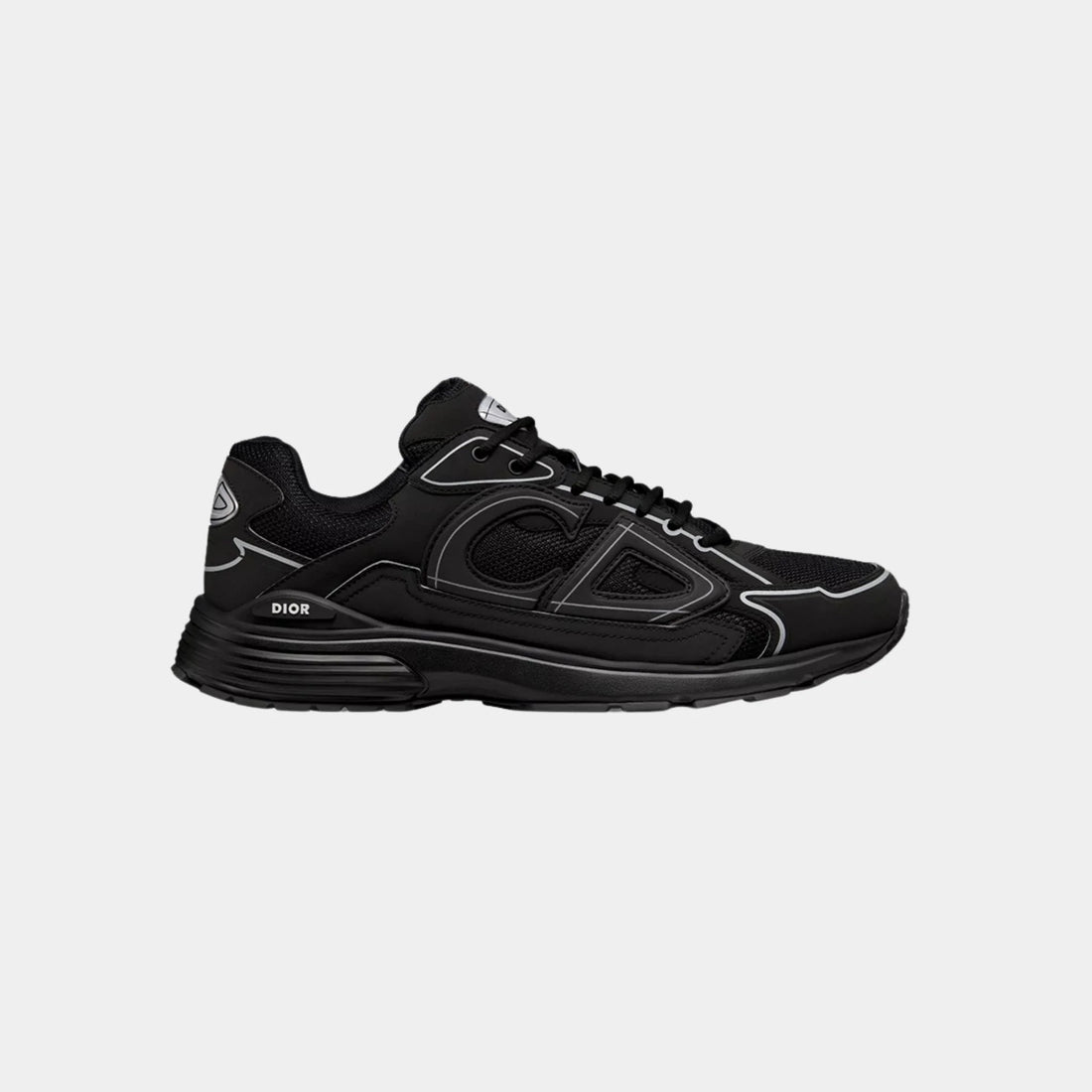 B30 Countdown Sneaker Black Mesh and Black Technical Fabric