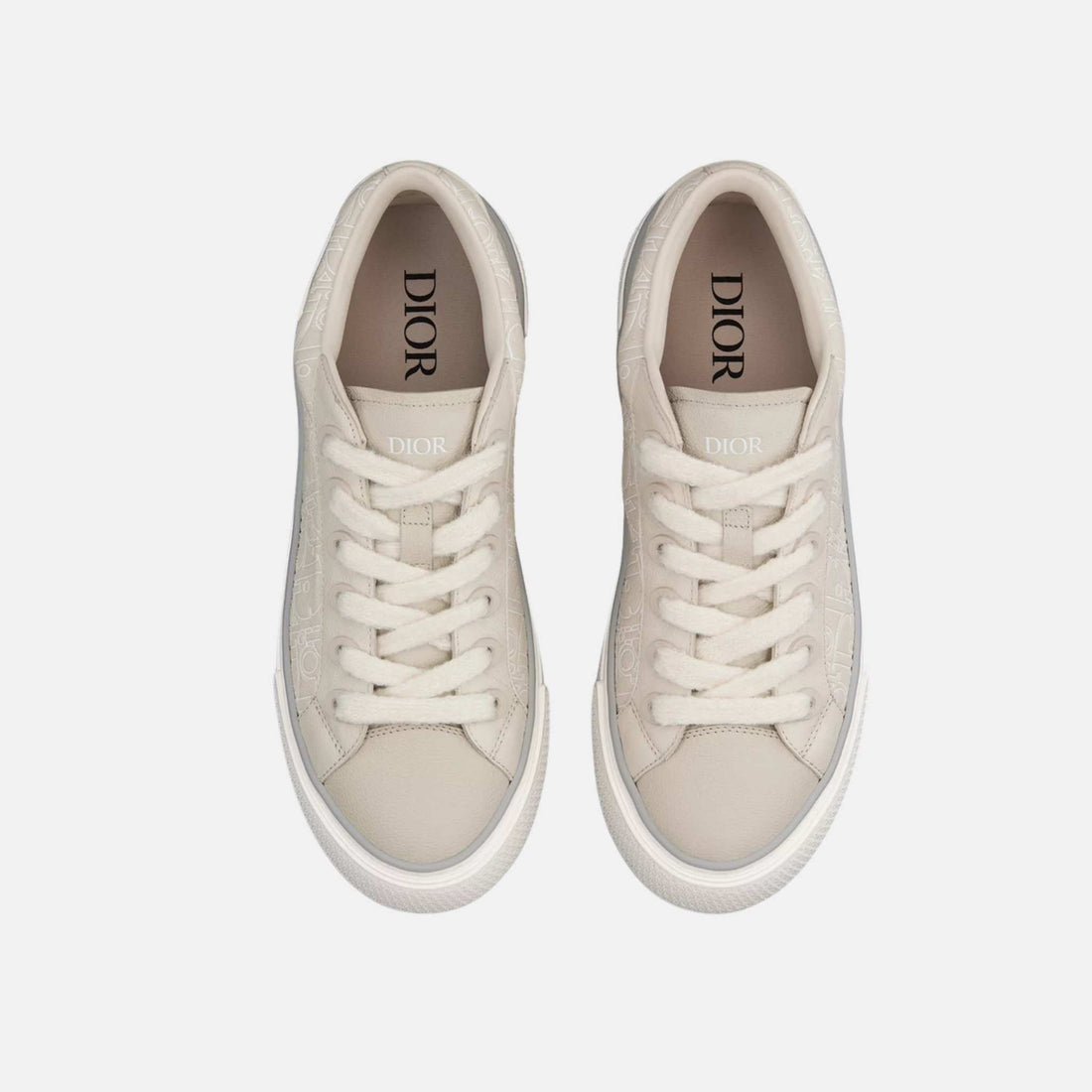 B33 Spin Sneaker In Grained Calfskin And Gravity Outline Leather