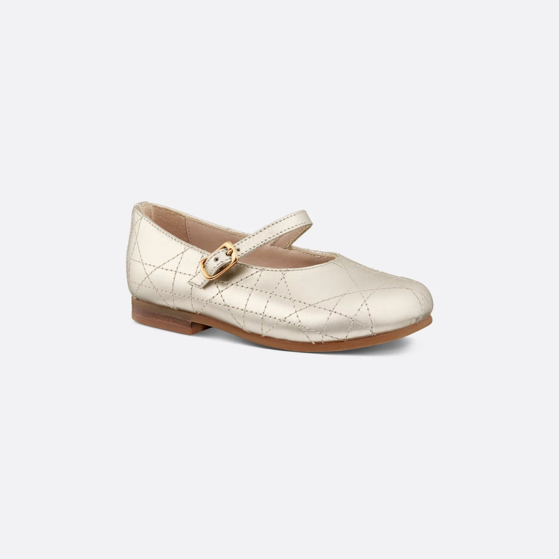 Baby Ballet Flat Cannage Calfskin